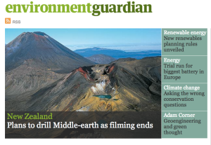 Yep, we made it to The Guardian Environment's front page - for all the wrong reasons. 